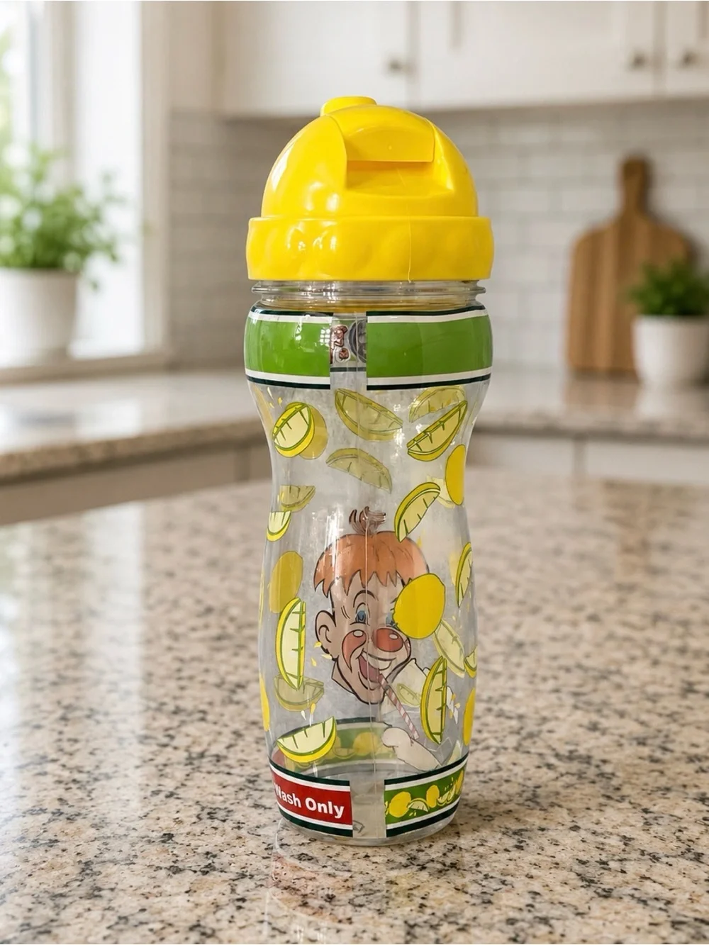 Vintage Ringling Brothers Circus Clown Plastic Lemonade Cup Bottle Tumbler